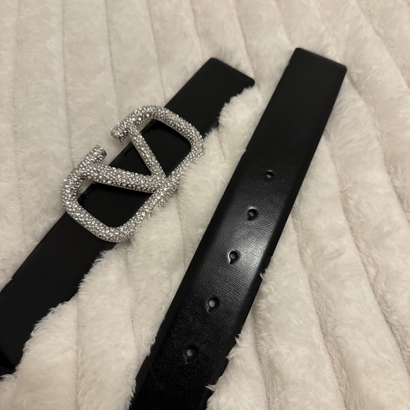 Valentino Black Belt with Silver Buckle main image 11